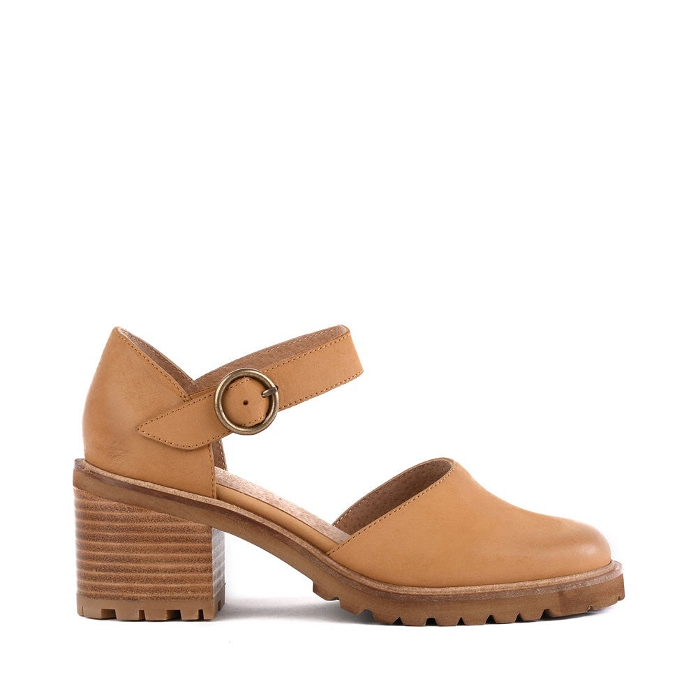 [NIB] anthropologie seychelles lock and key mary jane heels in Honey size 7.5